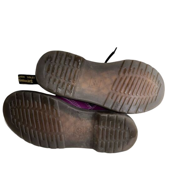 Dr. Martens JUNIOR 1460 Purple & Black Patent Leather Lace Up Boots size 2 - Picture 9 of 12